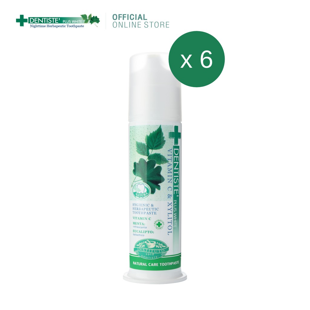 (แพ็ค 6) Dentiste' Original Toothpaste Pump ยาสีฟัน สูตรออริจินัล ลดกลิ่นปากตอนเช้า ฟันขาว แบบปั๊ม 170กรัม เดนทิสเต้ ราคา 2,575 บาท*ส่งฟรี