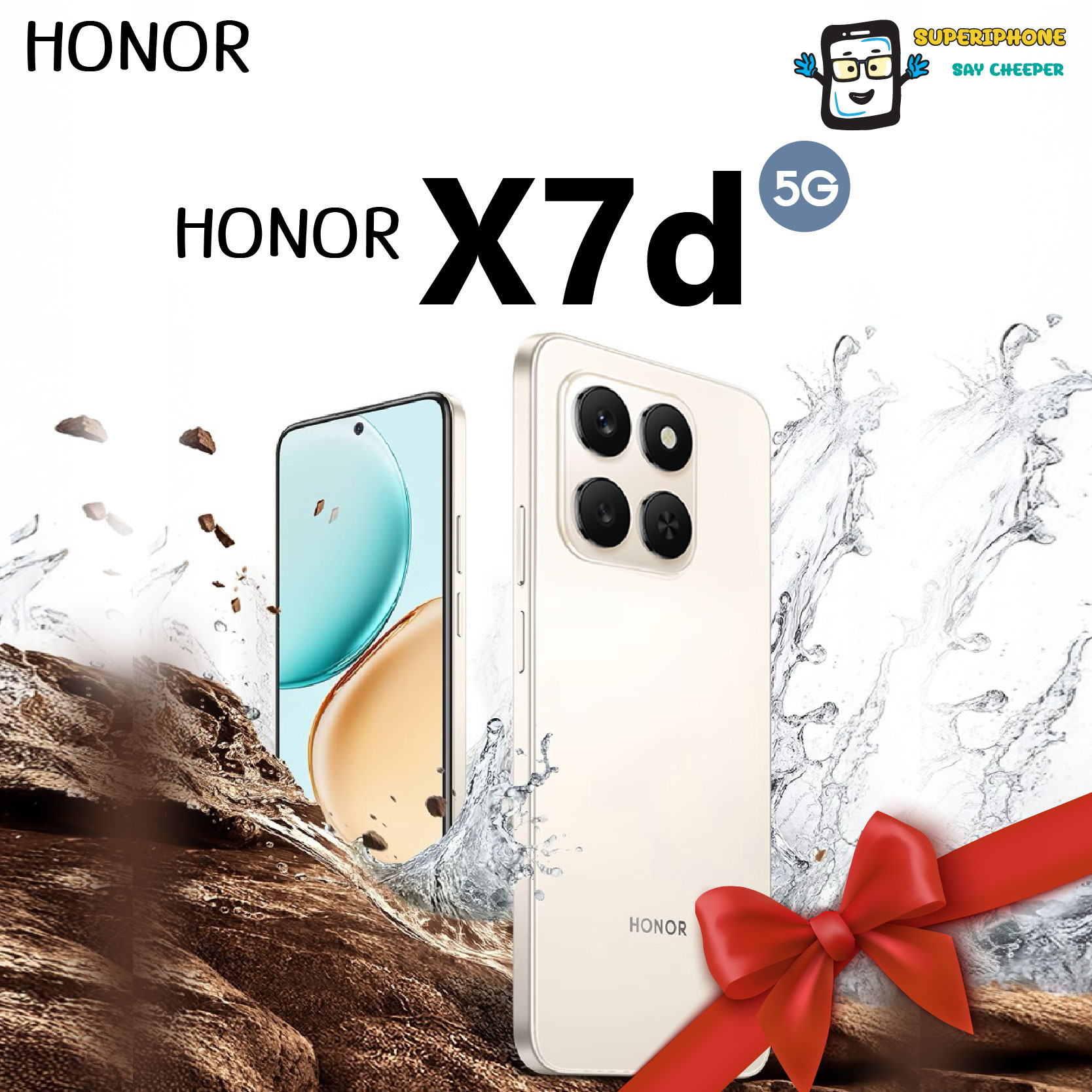 Honor X7D 5g Model (8+256Gb) Is a Great Value for Money, 6.77 Inch Screen, 6,500 Mah Battery, 35W Fast Charger (by Lazada Supertphone) ราคา 6,779 บาท*ส่งฟรี