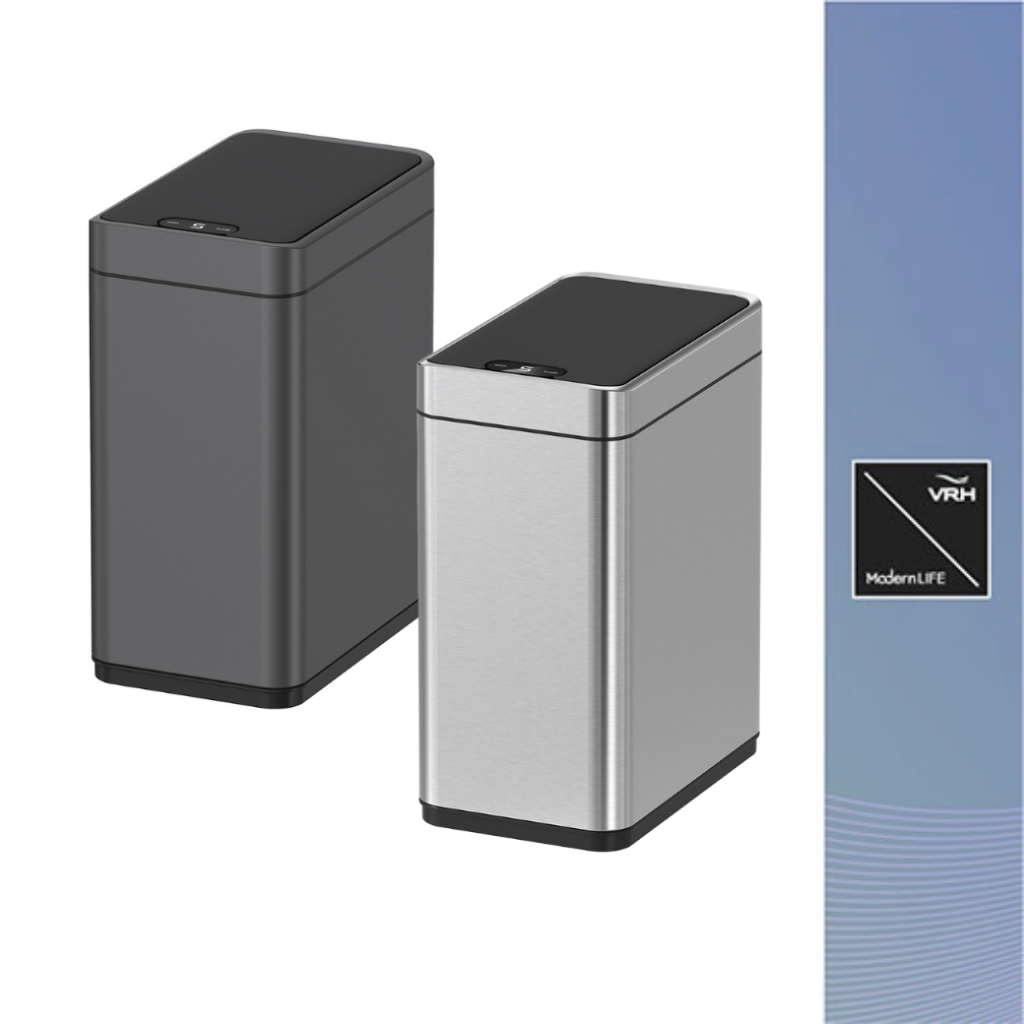 VRH ถังขยะอัตโนมัติ JAVA ถังขยะสเตนเลสเปิด-ปิดระบบเซนเซอร์ ใส่ถ่านอัลคาไลน์ ขนาด 8 ลิตร ทรงสี่เหลื่ยม JAVABR-JH8825 ราคา 1,460 บาท*ส่งฟรี