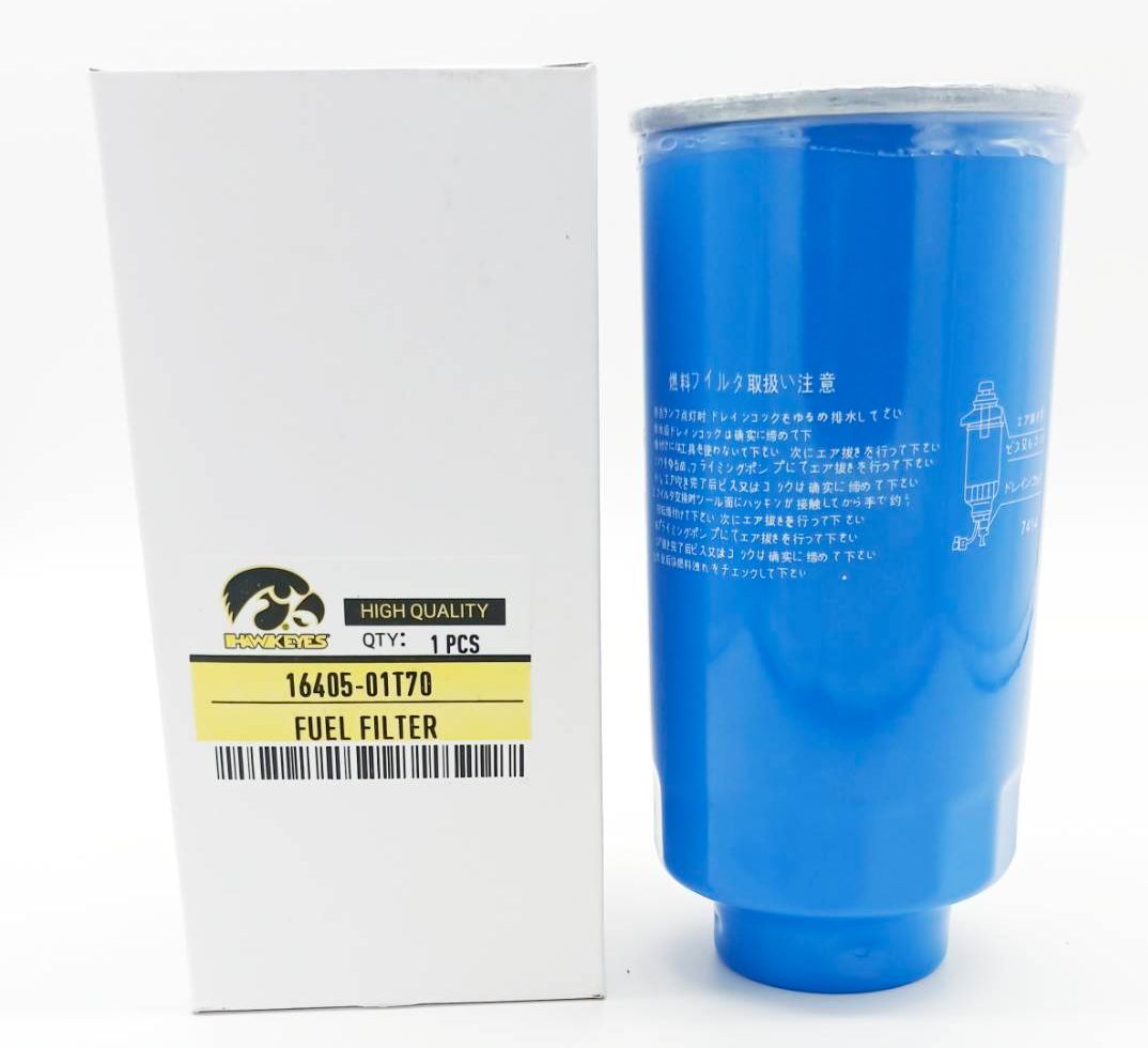 กรองโซล่า NISSAN BIG-M TD25 ปี1988-1998 / Frontier TD27 ปี 2001-03 รหัส16405-01T70 (FUEL FILTER) ยี่ห้อ HAWKEYES ราคา 170 บาท*ส่งฟรี