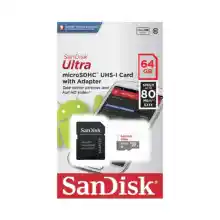 ภาพขนาดย่อของสินค้าbennise mall เมมโมรี่การ์ด Sa n.Disk รุ่น Ultra microSD UHS-I Card ความเร็ว 80MB/S ความจุ Class10 เมมโมรี่การ์ด แซนดิส ใส่แท็บเล็ต โทรศัพท์