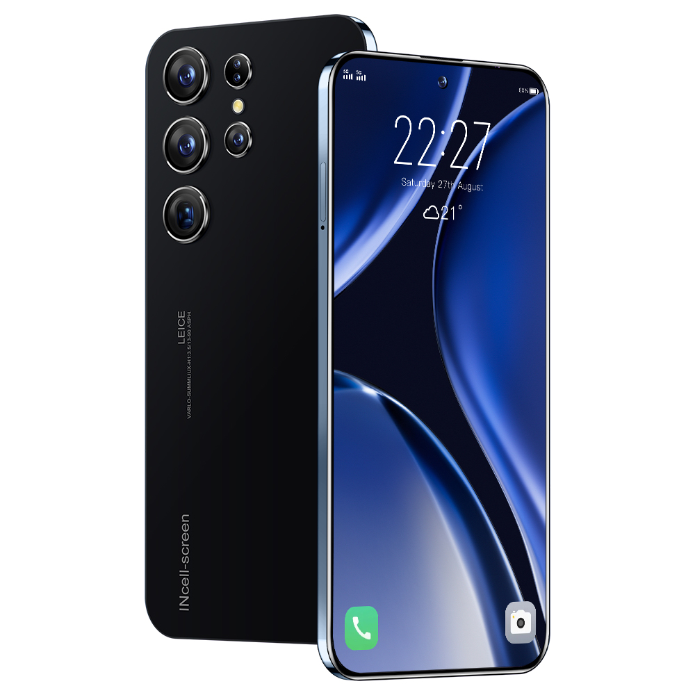 S24 Ultra โทรศัพท์ Android ดีไซน์บางเฉียบ แรม 8GB รอม 256GB 7.3 นิ้ว HD ระบบสแกนใบหน้า ระบบสแกนลายนิ้วมือ สแตนด์บาย2ซิม โทรศัพท์มือถือ ใช้แอพธนาคารได -NO1 (N043) -NO1 ราคา 2,899 บาท*ส่งฟรี