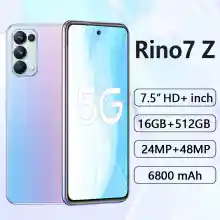 ภาพขนาดย่อสินค้าโทรศัพท์มือถือ Rino7 Z 5G 7.5นิ้ว รองรับ2ซิม มือถือราคาถูก (16GB+512GB)โทรศัพท์ถูกๆ HD Camera โทรศัพท์เกม สมาร์ทโฟน โทรศัพท์ถูกๆ Big Water Drop Screen ประกันศ