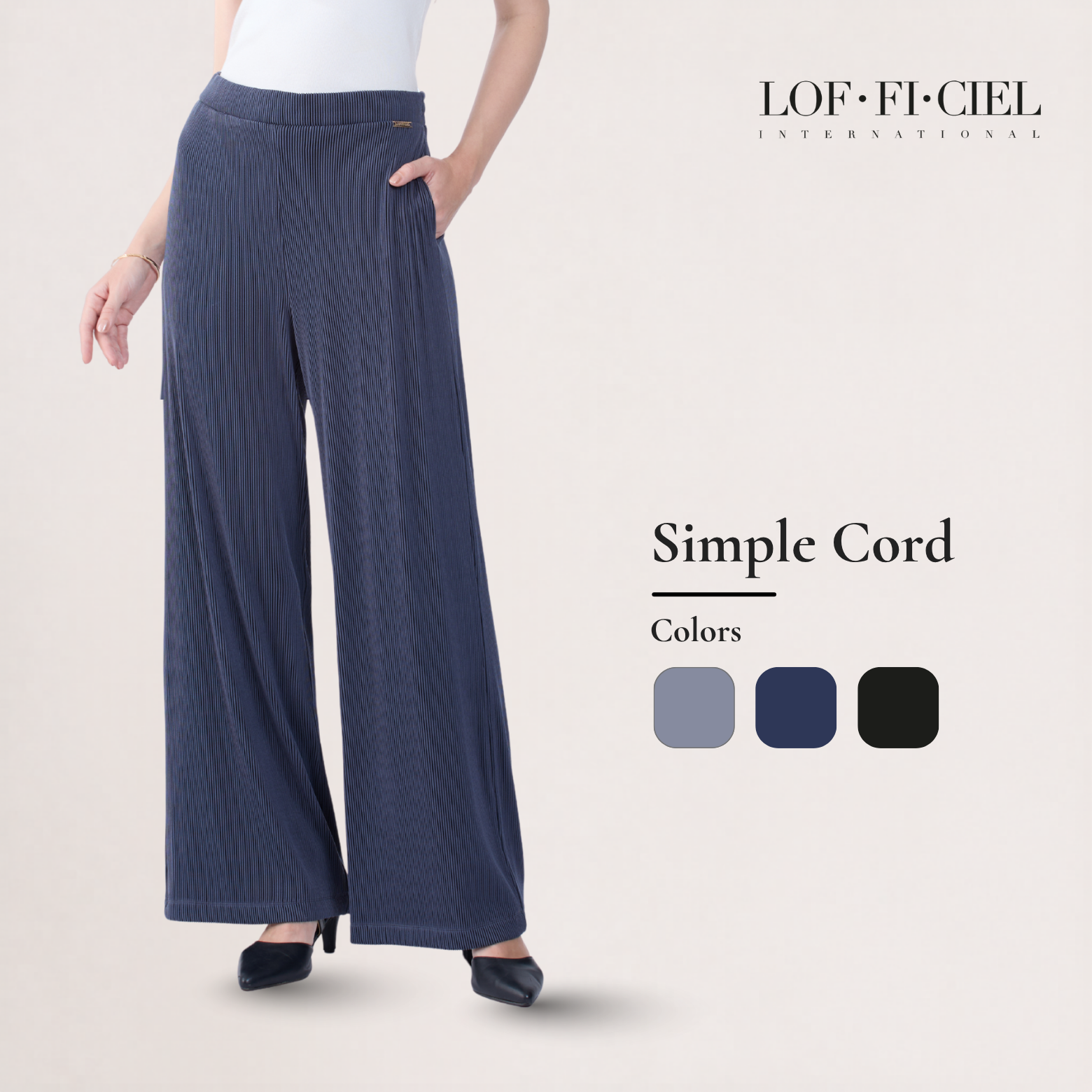Lof-Fi-Ciel Pants Simple Cord Trousers ราคา 1,800 บาท*ส่งฟรี