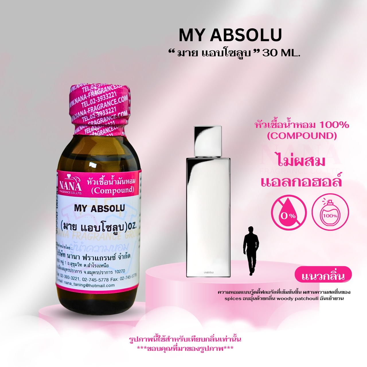 100% Perfume Concentrate, My Absolu Scent (My Absolu) ราคา 909 บาท*ส่งฟรี