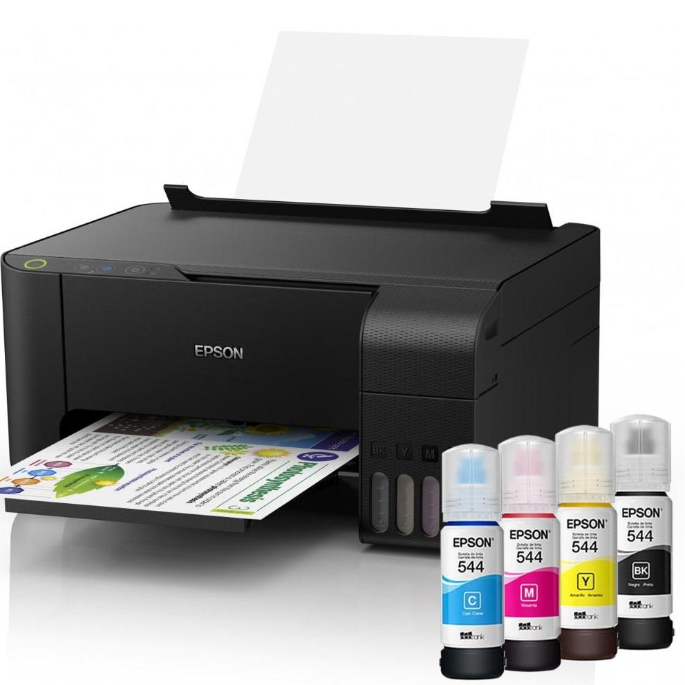 Epson  All-in-One Ink Tank Eco L3110 Printer พร้อมหมึกแท้ BK,C,M,Y อย่างละ 1 ขวด