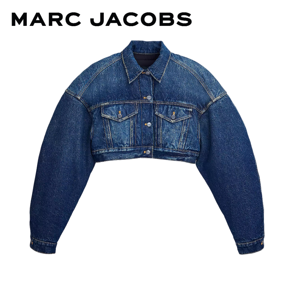 MARC JACOBS THE CROPPED PADDED JACKET PF23 2F3RJC004D04478 เสื้อแจ็คเก็ตยีนส์ ราคา 28,500 บาท*ส่งฟรี