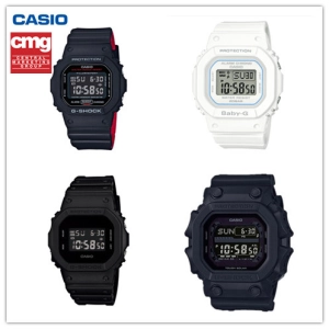 สินค้า Casio G-Shock นาฬิกาข้อมือผู้ชาย สายเรซิ่น รุ่น GX-56BB-1DR,DW-5600HR,DW-5600BB-1สีดำ ,BABY BGD-560-7DR ขาว