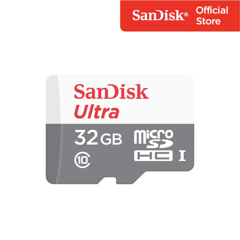ภาพหน้าปกสินค้าSandisk Micro Ultra Lite Speed 100MB , 32GB ,C10, UHS-1,R, 3x5 - (SDSQUNR-032G-GN3MN)