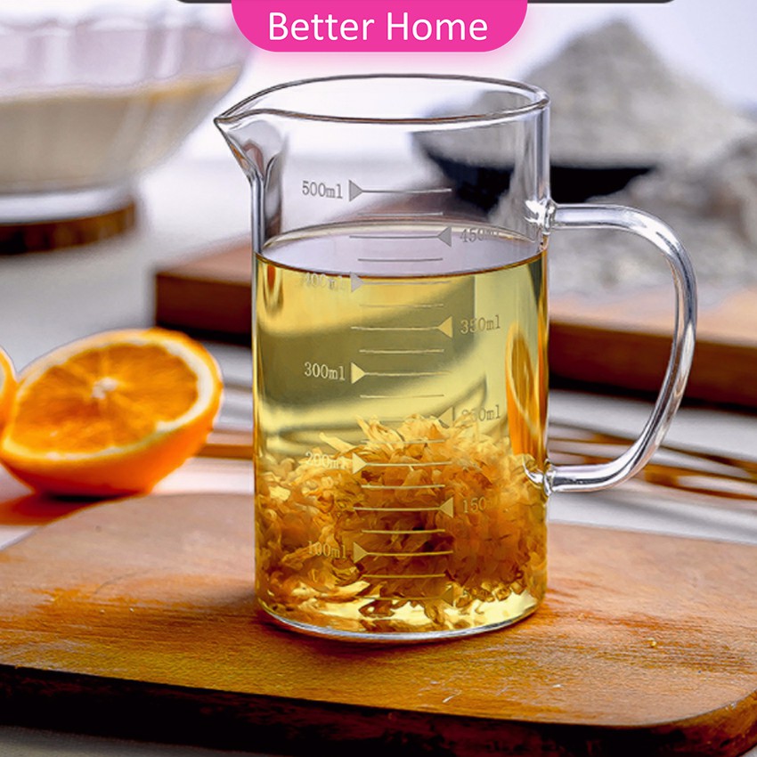 รูปภาพรายละเอียดของ Better ถ้วยตวงเบเกอรี่ครัว ถ้วยตวงแก้ว ทนความร้อน  บีกเกอร์ความจุขนาดใหญ่ glass