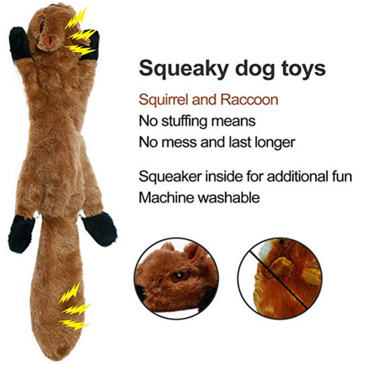 dog toys with squeakers that last