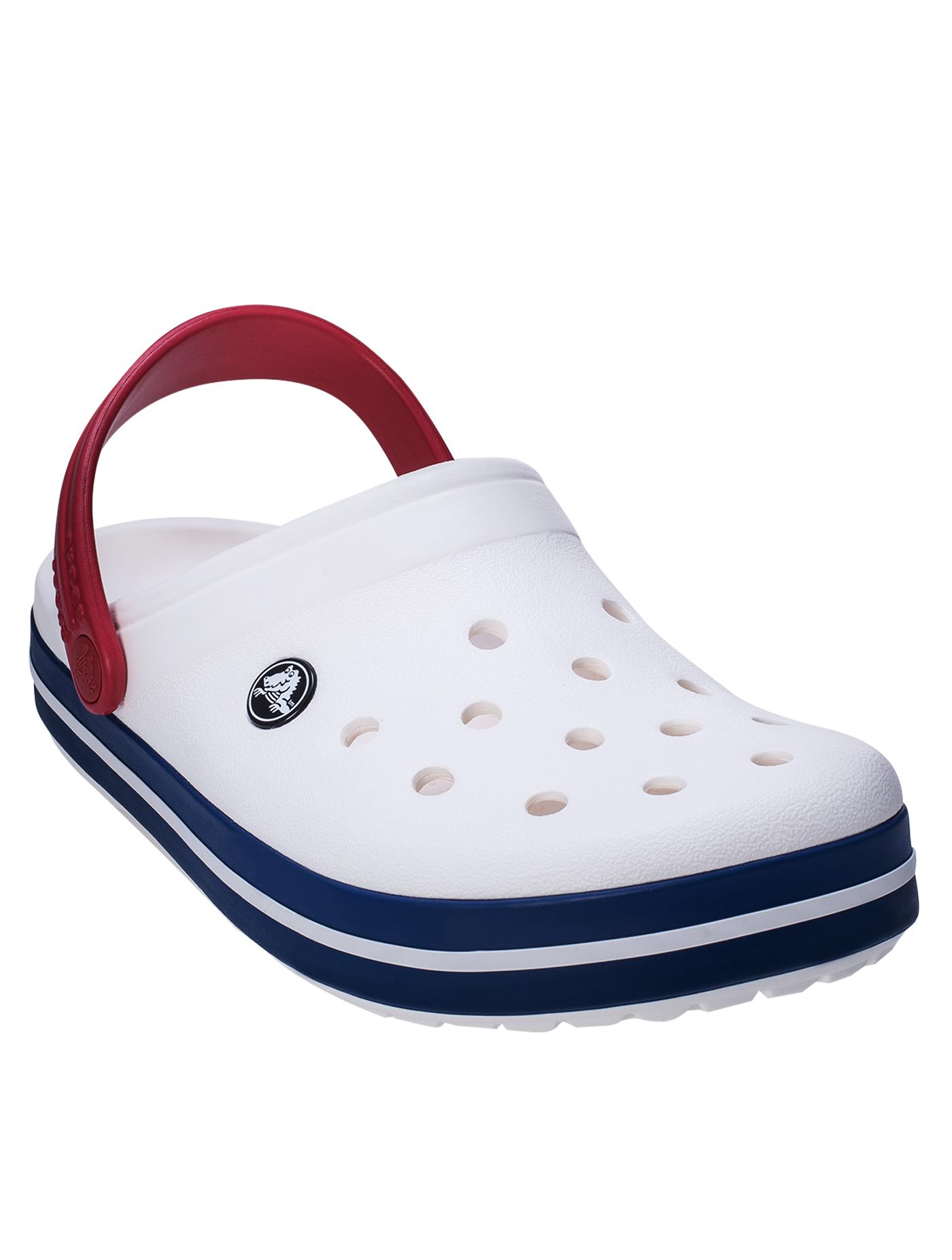 CROCS รองเท้าลำลองผู้ใหญ่ รุ่น Crocband? Clog ไซส์ M7/W9 สีขาว-น้ำเงิน