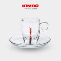 Kimbo Espresso Cup with Saucer แก้วกาแฟเอสเพรสโซ พร้อมจานรอง (Glass/Ceramic)