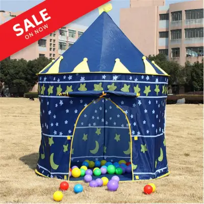 Children's tent, tent, children's home, blue (1)