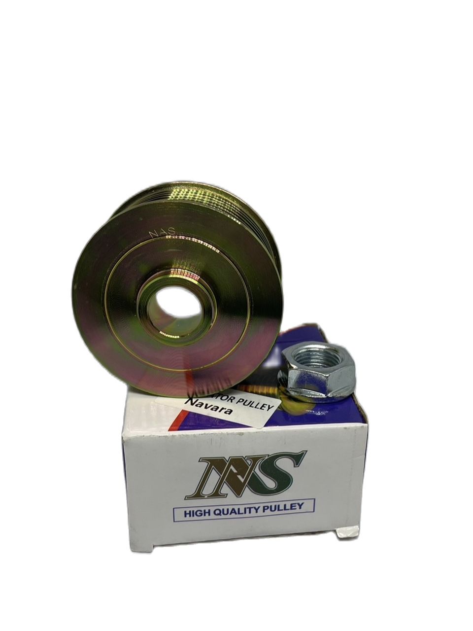 มู่เลย์แปลง+น็อต นิสสัน นาวาร่า Nissan Teana J32 เครื่อง 2.0 nissan tiida 1.8 navara xtrail sylphy (ร่อง 7PK) รู 17 ม.ม. ยี่ห้อ NAS ราคา 180 บาท*ส่งฟรี