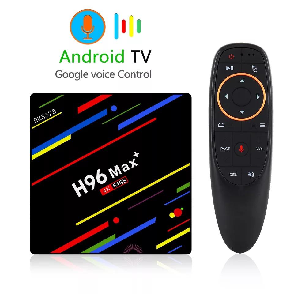 โปรโมชั่นพิเศษ  จันทบุรี สินค้าใหม่ H96MAX+ Android 8.1 TV box 4 กรัม32 กิกะไบต์กล่องทีวี H96 Max + Android 8.1 สมาร์ททีวีกล่อง RK3328 Quad - Core 64bit Cortex-A53 Penta - Core Mali - 450 ถึง 750 เมกะเฮิร์ตซ์ + Full HD/H.265/Dual WiFi Smart Set Top（voice control Support）