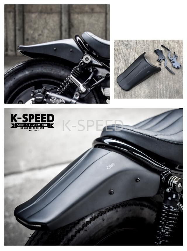 ชุดท้ายสั้น พร้อมไฟท้ายไฟเลี้ยวและโครงเหล็ก V.2 Honda Rebel 300/500 แบรนด์ Diabolus [ส่งจาก K-SPEED] (RB0086) ราคา 4,350 บาท*ส่งฟรี
