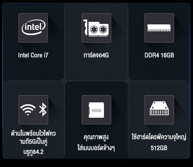 มุมมองเพิ่มเติมของสินค้า Intel Core i7 ออล - อิน - วัน PC ขนาด 27 นิ้ว คอมพิวเตอร์ เดสก์ท็อปพีซี แรม 16GB 512GB SSD เมาส์ไร้สายและคีย์บอร์ดไร้สายฟรี computer all in one ส่งเมาส์ไร้สาย ASUS