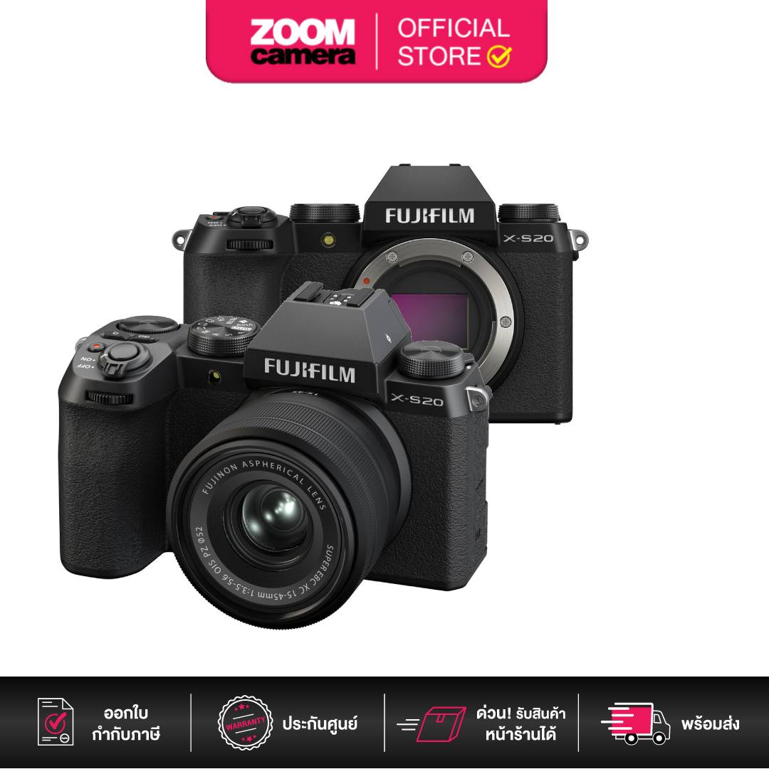 Fujifilm X-S20 Mirrorless Camera Black Xs20 Body/Kit 15-45mm (Factory Warranty) ราคา 50,200 บาท*ส่งฟรี