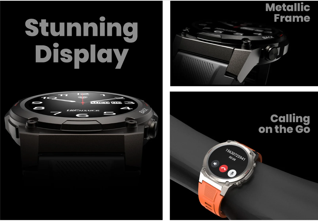 สมาร์ทวอทช์ Smartwatch HiFuture รุ่น FutureGo Mix2 จอ AMOLED รับสาย-โทรออก Oxygen ได้ จอชัด เร็ว ไหลลื่น แบตทน ใช้ได้นาน ประกัน 12 เดือน ราคา 3,290 บาท*ส่งฟรี