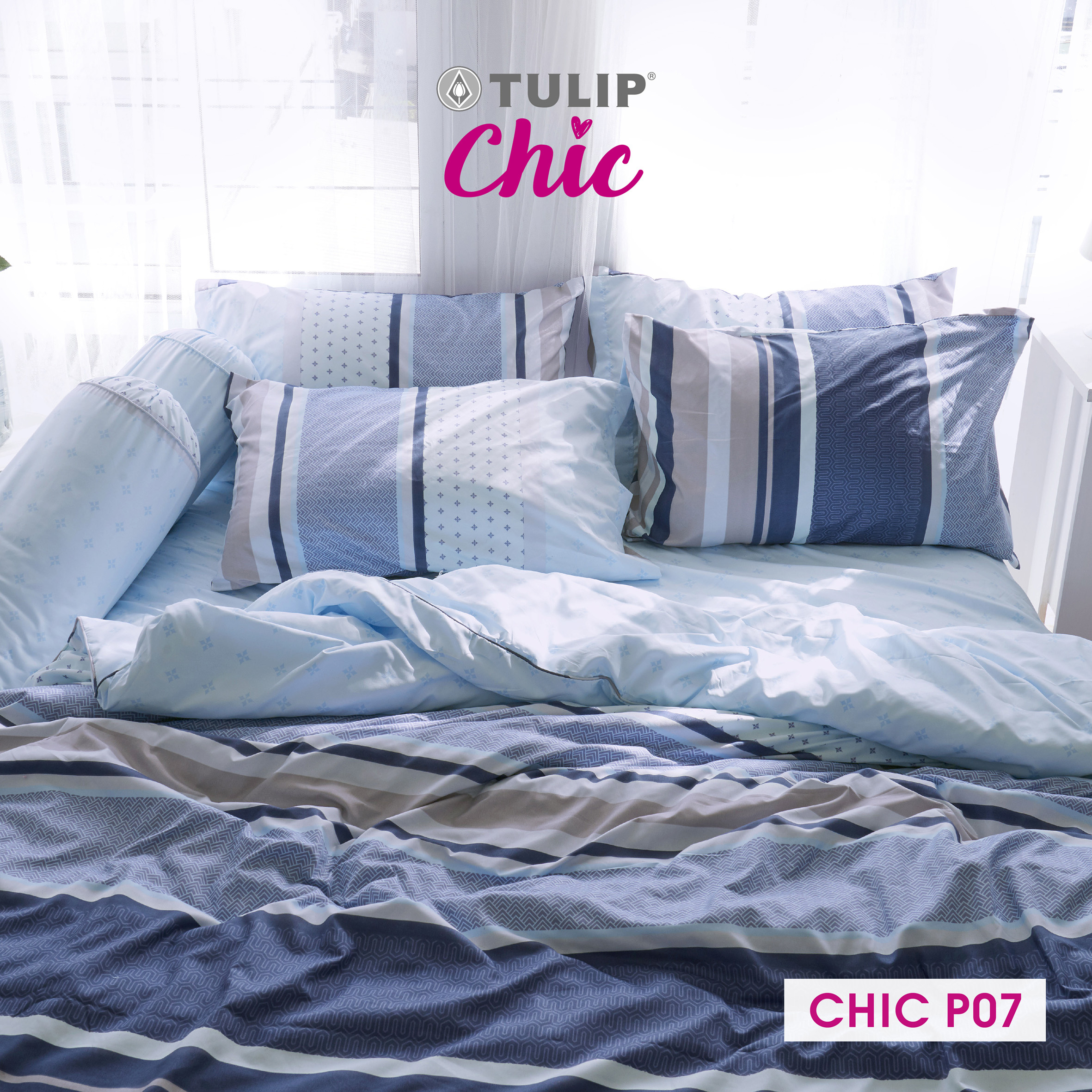 (New) TULIP CHIC P07 Bedsheet comforter minimal style