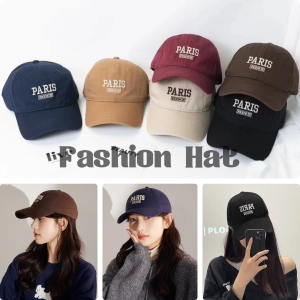 สินค้า Fashion Hat-หมวกแก๊ปเบสบอล ปัก PARIS หมวกแก๊ป มี 7 สี
