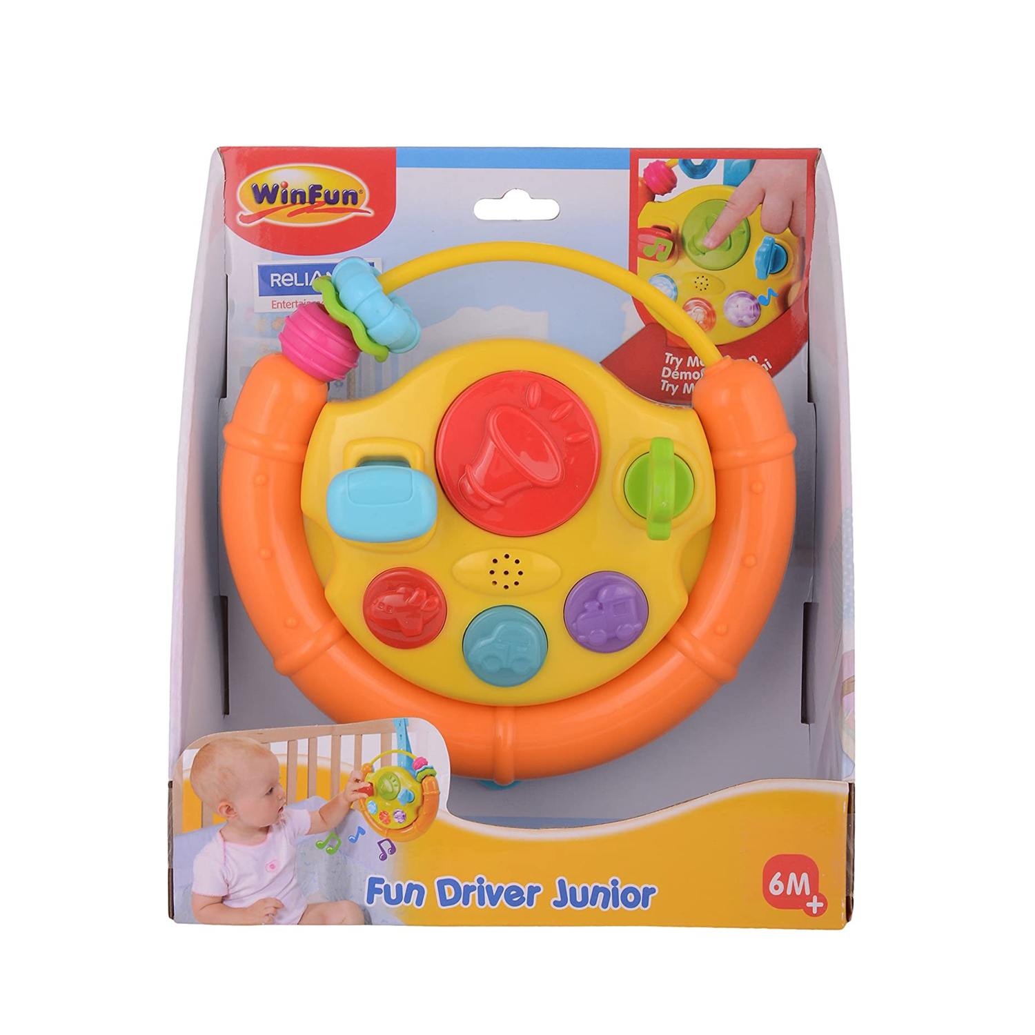 Fun Driver Junior ของเล่น พวงมาลัยรถยนต์สำหรับเด็ก ราคา 596 บาท*ส่งฟรี