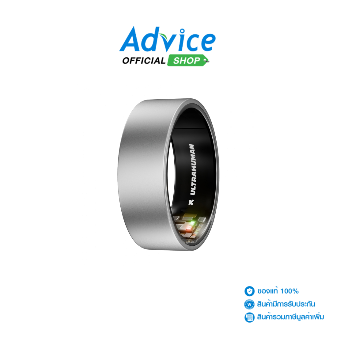 Ultrahuman Smart Ring Air 08 Raw Titanium (Uhra-Rt-08): A0182511 ราคา 15,800 บาท*ส่งฟรี