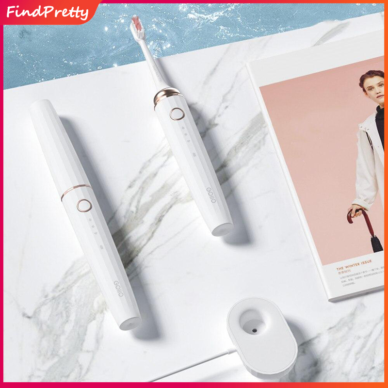 แปรงสีฟันไฟฟ้า รอยยิ้มขาวสดใสใน 1 สัปดาห์ สุโขทัย FindPretty แปรงสีฟันไฟฟ้าสำหรับผู้ใหญ่ แปรงสีฟันไฟฟ้าฟังก์ชั่นที่หลากหลาย แบบชาร์จ แปรงสีฟัน Electric Toothbrush Portable Wireless Toothbrush Inductive Charging Waterproof Electric Toothbrush For Smart Healthy Traveling Use