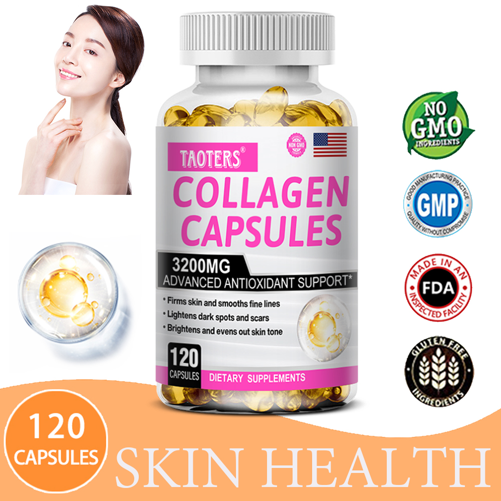 Glutathione and Collagen Supplement with Vitamin C, Vitamin E - Anti-Aging and Skin Health. ราคา 148 บาท*ส่งฟรี