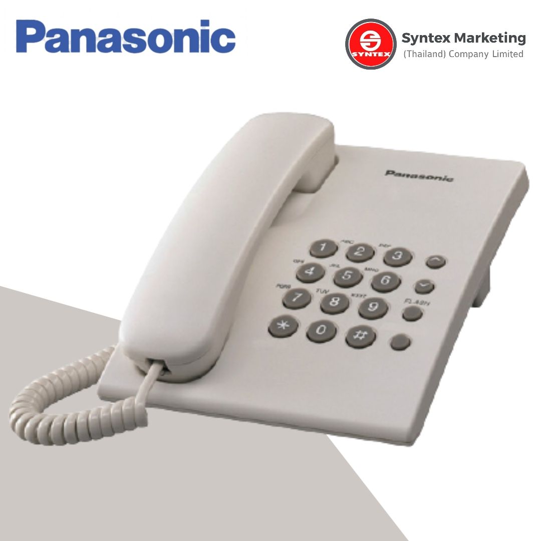 โทรศัพท์ Panasonic KX-TS500MX? โทรศัพท์ระบบสายเดี่ยว ใช้งานง่ายและสะดวก ?ปรับระดับเสียงกริ่งได้