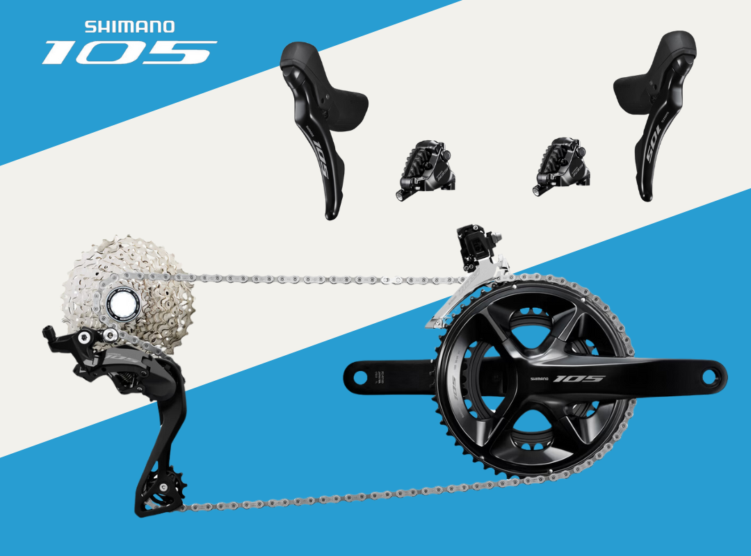 ชุดเกียร์ Shimano 105 Groupset DISC R7100 แบบสาย 12speed รุ่น R7100 ราคา 24,910 บาท*ส่งฟรี