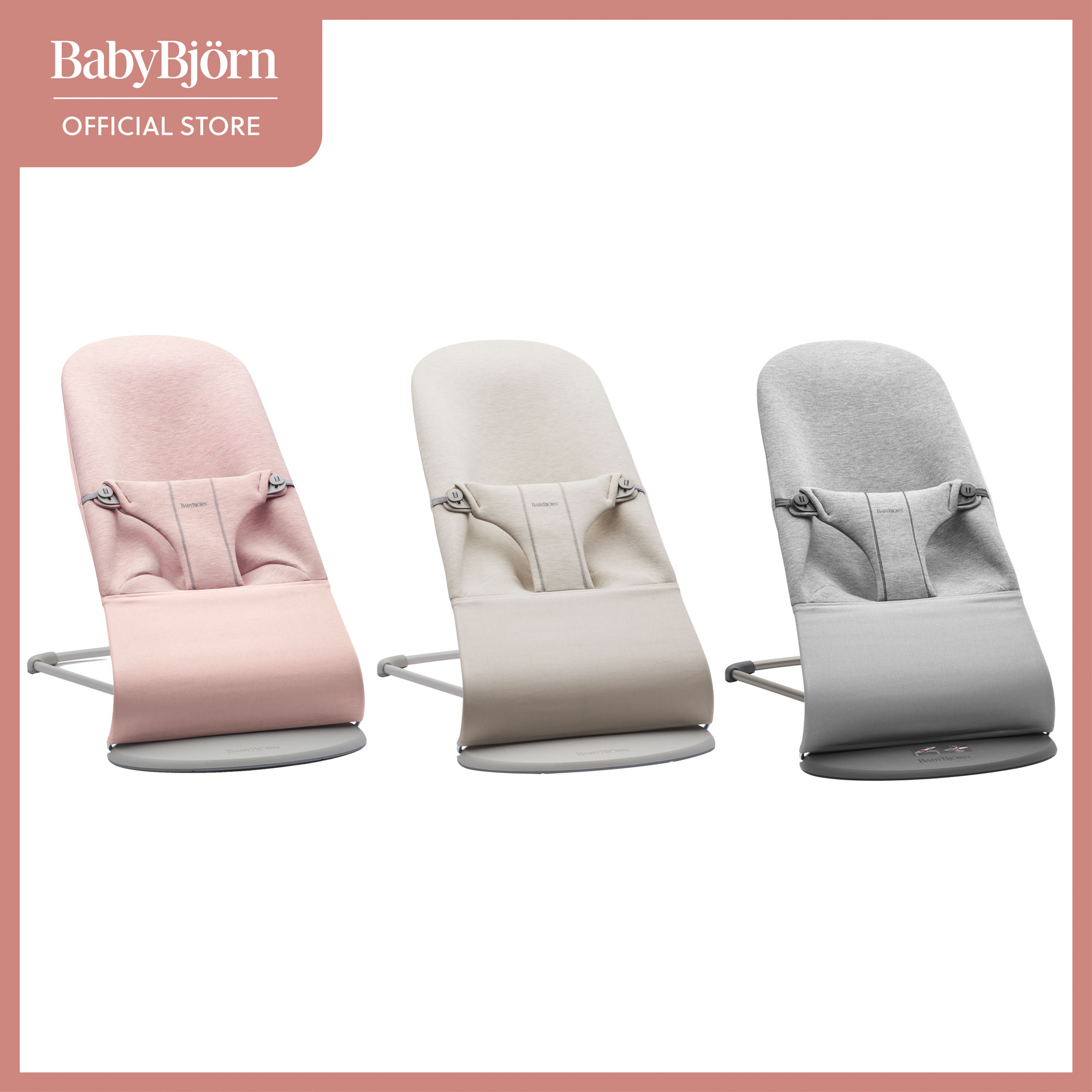 ของใช้แม่และเด็ก BabyBjorn Bouncer Bliss, Lightweight baby swing from Newborn up to 3 years old [3D Jersey]