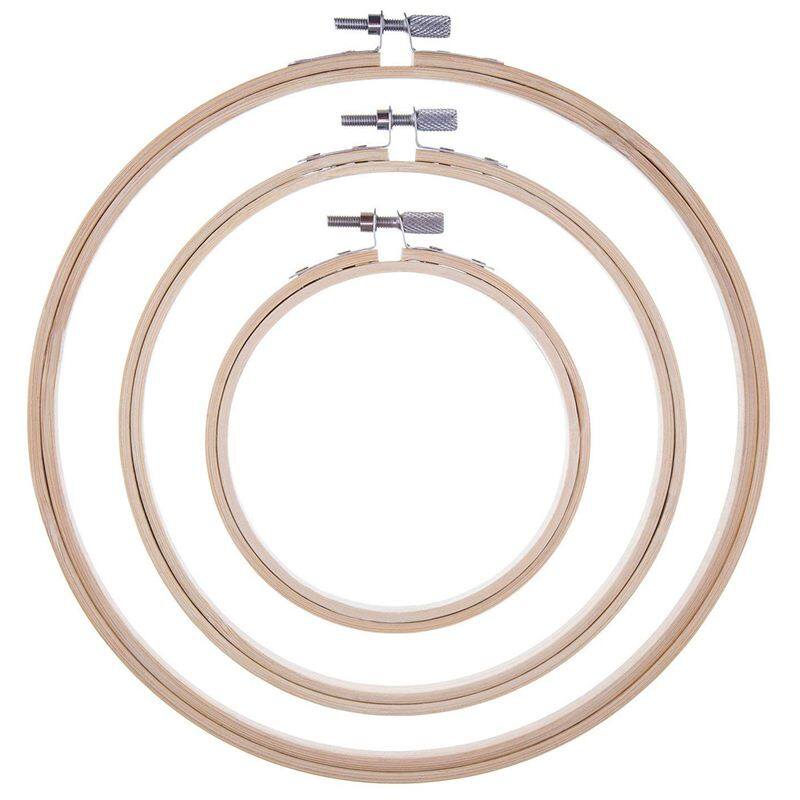 Calamiteit Andrew Halliday Wijzigingen van 3 Pieces Embroidery Hoops Bamboo Circle Cross Stitch Hoop Ring Set for Art  Craft Handy Sewing, 3 Sizes | Lazada PH