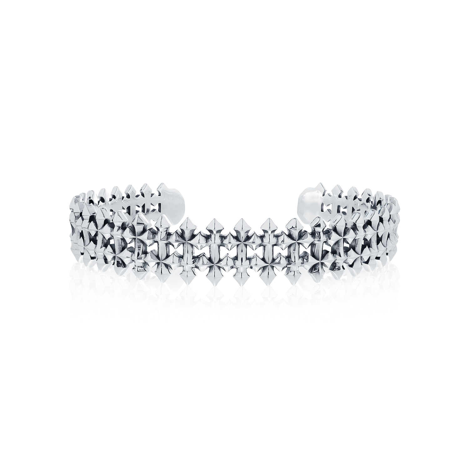 Ake Ake the Glory Cross Army Bangle, 925 Sterling Silver Bracelet, Hand-Engraved and Specially Polished. Ready to Engrave with a Pattern. Adds a Holy, Divine Feeling to the Army. ราคา 24,242 บาท*ส่งฟรี