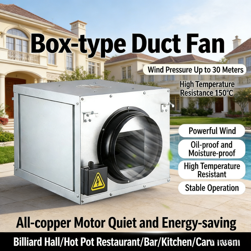 Ultra-Quiet Exhaust Fan, Powerful, Large Air Volume, for High-Temperature Cooling Pipes, Heat-Resistant, Waterproof, Oil-Proof, Suitable for Machines. ราคา 8,804 บาท*ส่งฟรี
