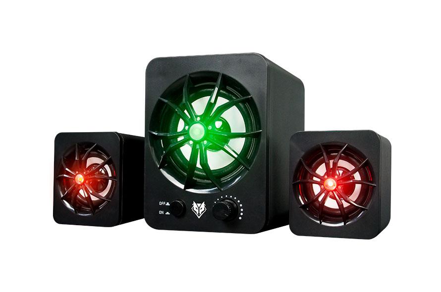 Nubwo Toraz ลำโพงมีชับ มีไฟ7สี 2.1 Led Lighting Speaker USB รุ่น NS-33