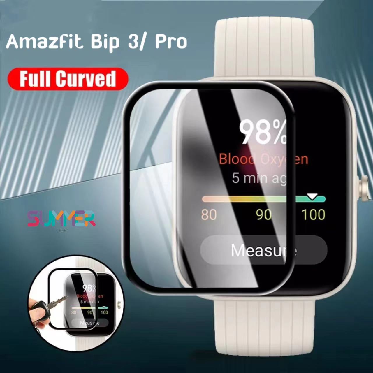 ฟิล์ม 3D ฟิล์ม tpu ฟิล์มใส amazfit bip3 Film amazfit bip 3 bip3 pro ฟิล์มกันรอย พร้อมส่ง film smart watch