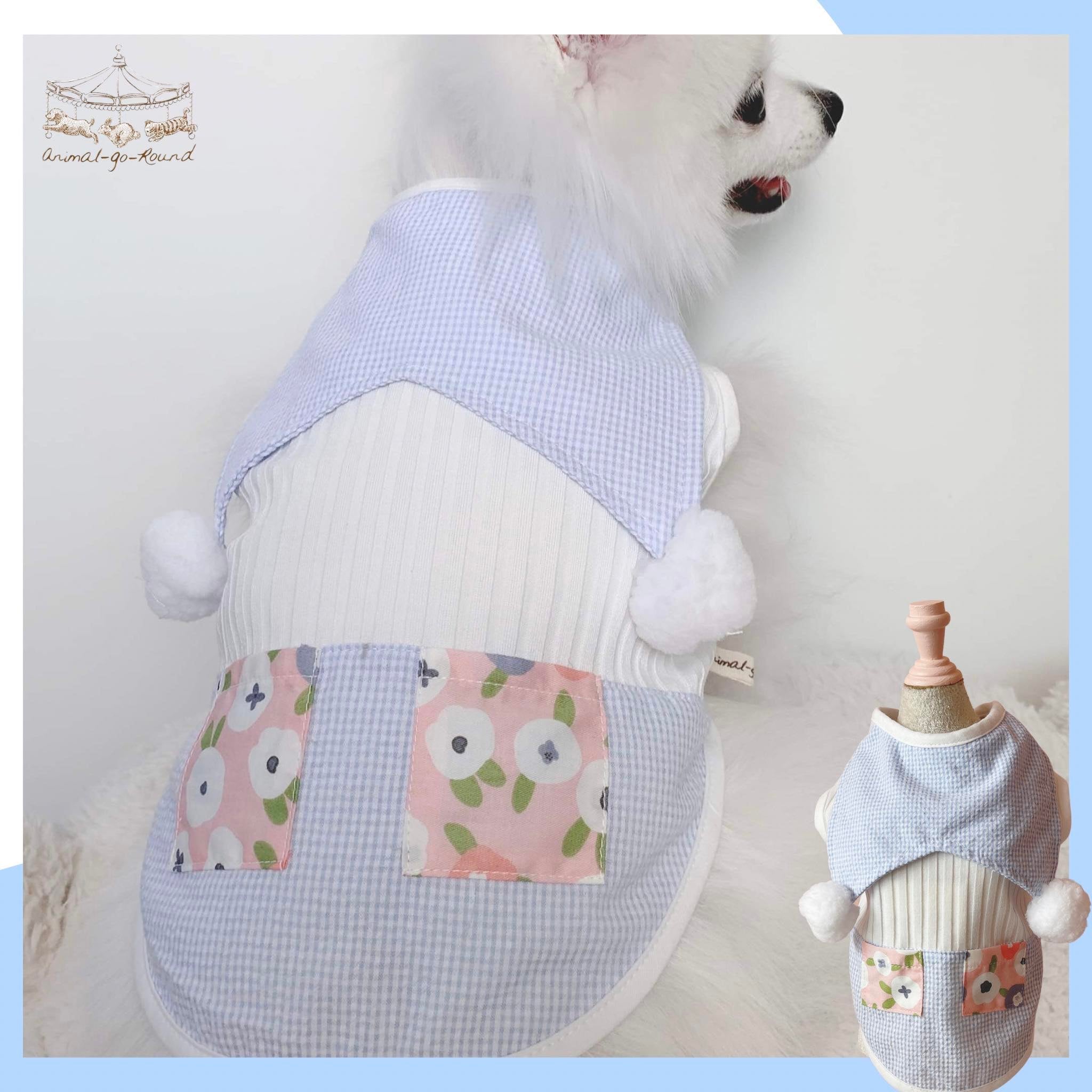 Animal-Go-Round เสื้อผ้าเครื่องแต่งกาย สัตว์เลี้ยง, หมา, แมว, สุนัข รุ่น Pom Pom Boy Blue ราคา 590 บาท*ส่งฟรี