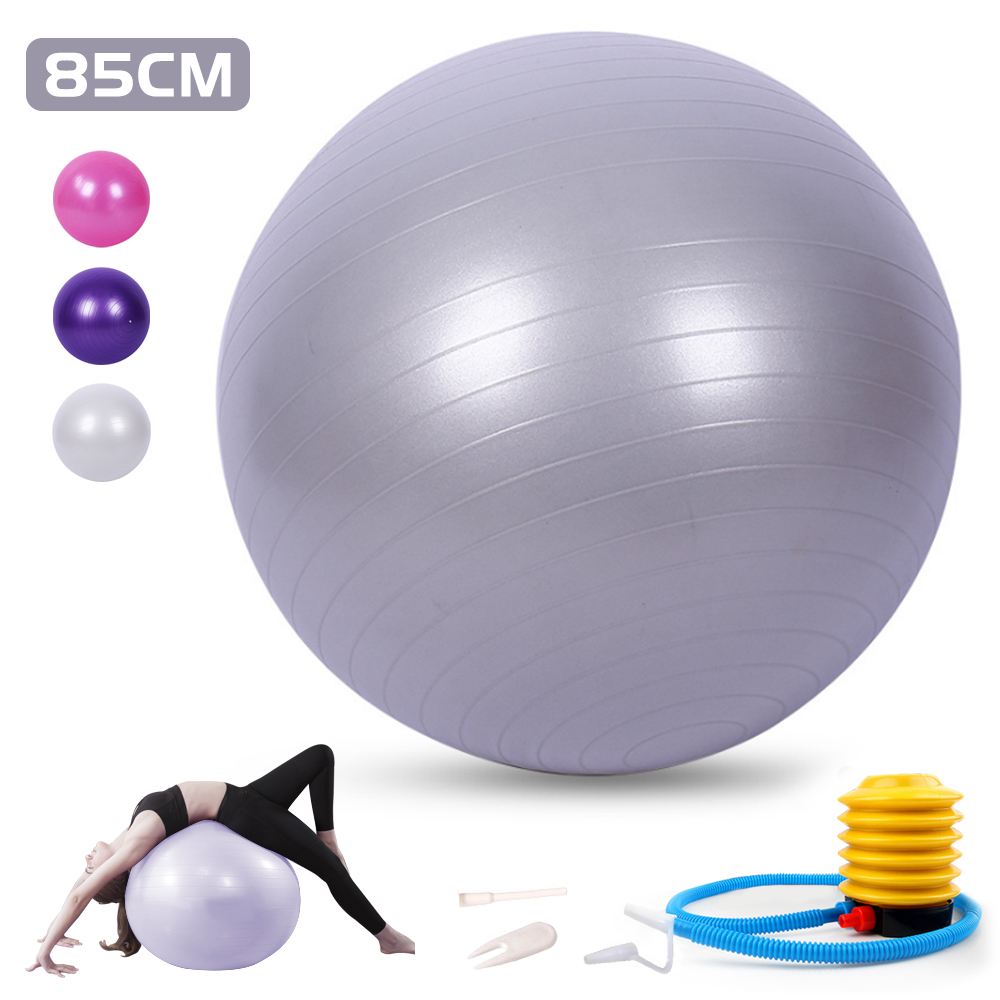 ลูกบอลโยคะ Sodeno, ลูกบอลออกกำลังกายสำหรับฟิตเนส, ความมั่นคง, การทรงตัวและการคลอด, Anti-Burst Professional Quality Design Balance Ball Pilates Core & Workout Ball with Quick Pump - Home Gym Office Chair 45CM / 55CM / 65CM / 75CM / 85CM