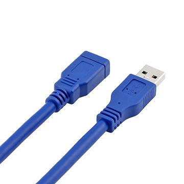 CABLE USB 3.0 (AM-AF) blue