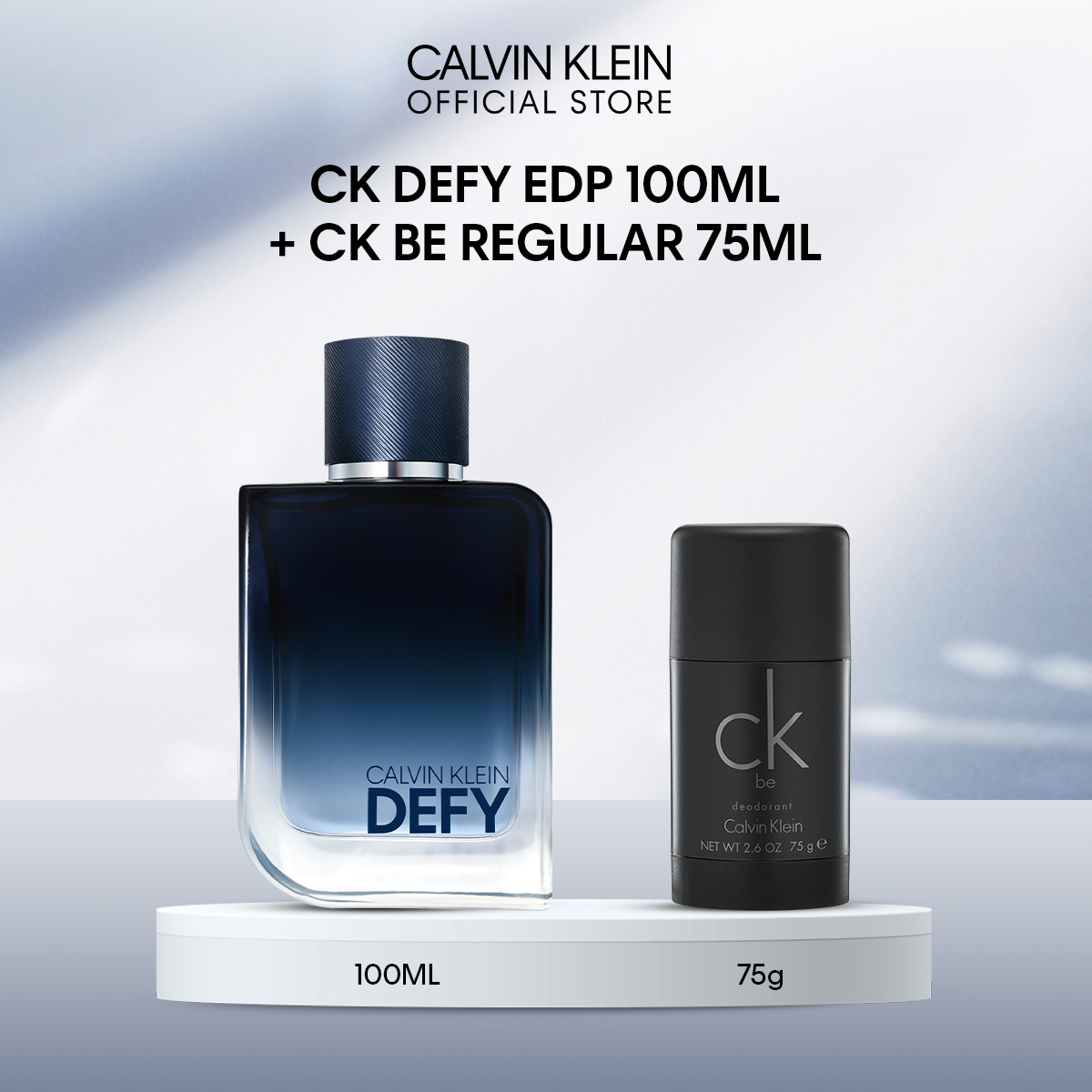 [Exclusive Set] Calvin Klein Fragrances CK New Men Defy EDP - เซ็ทน้ำหอม CK Defy EDP 100ml + CK Be Deodorant Stick 75g ราคา 5,990 บาท*ส่งฟรี