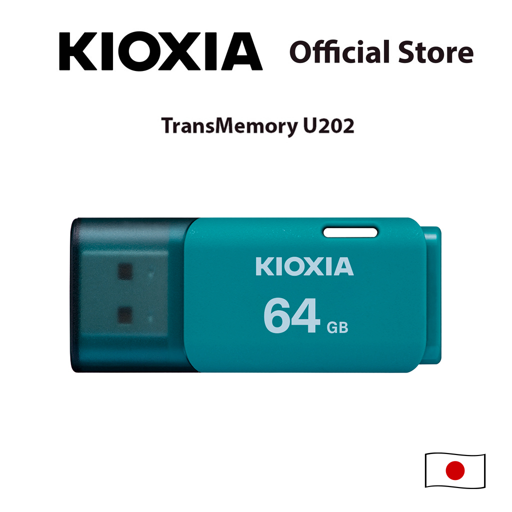 KIOXIA TransMemory U202 Light Blue USB 2.0 Flash Drive - 64GB ราคา 136 บาท*ส่งฟรี