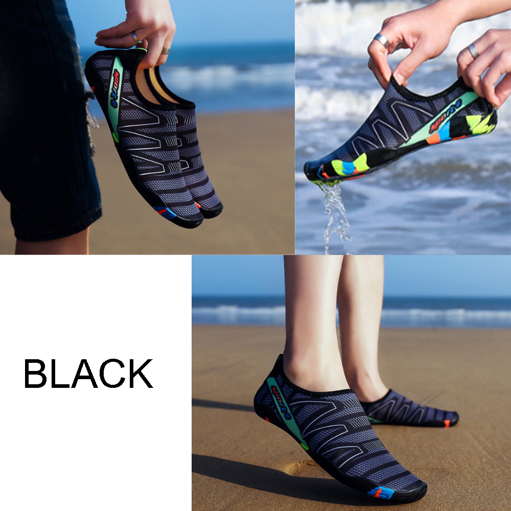 ภาพที่ให้รายละเอียดเกี่ยวกับ รองเท้าดำน้ำ Quick - drying รองเท้าเดินชายหาด รองเท้าว่ายน้ำ นำ้หนักเบา ลุยน้ำได้สบาย แห้งเร็ว จำนวน 1 คู่