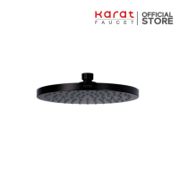 Karat Faucet หัวฝักบัว Rain Shower แบบกลม สีดำ ขนาด 22 ซม. (ABS) รุ่น KS-20-313-55