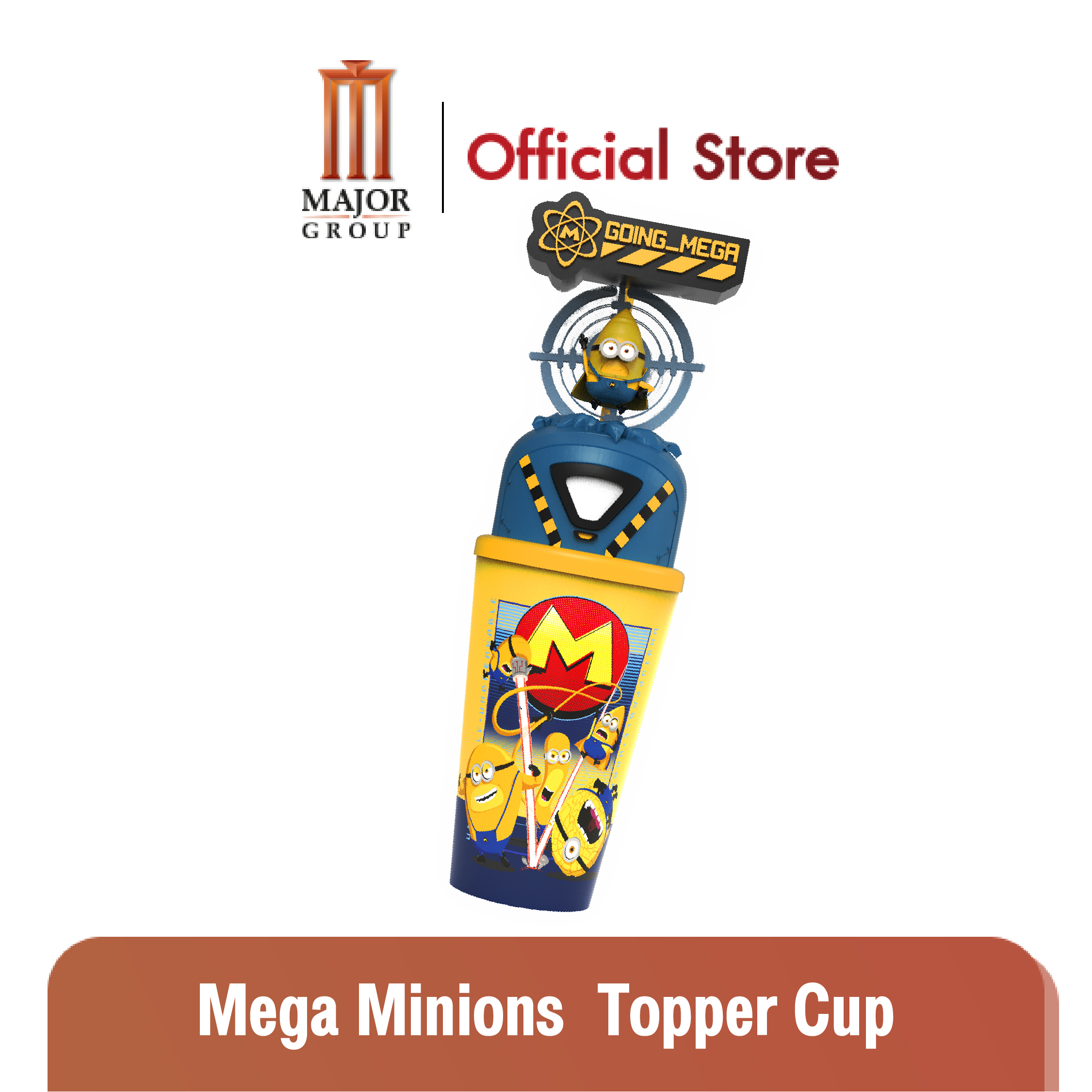 Major : Mega Minions Topper Cup แก้วน้ำ ท็อปเปอร์ เมกะมินเนี่ยน ราคา 400 บาท*ส่งฟรี