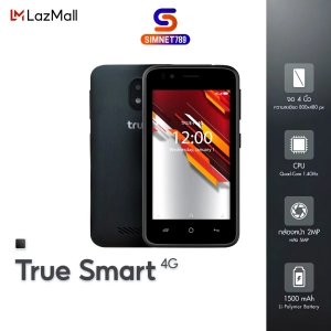 สินค้า [ เครื่องศูนย์ไทย ] True smart 4G champion 1/8GB สมาร์ทโฟนราคาประหยัด จอ 4.0 รองรับ 4G ใส่ได้เฉพาะซิมทรู