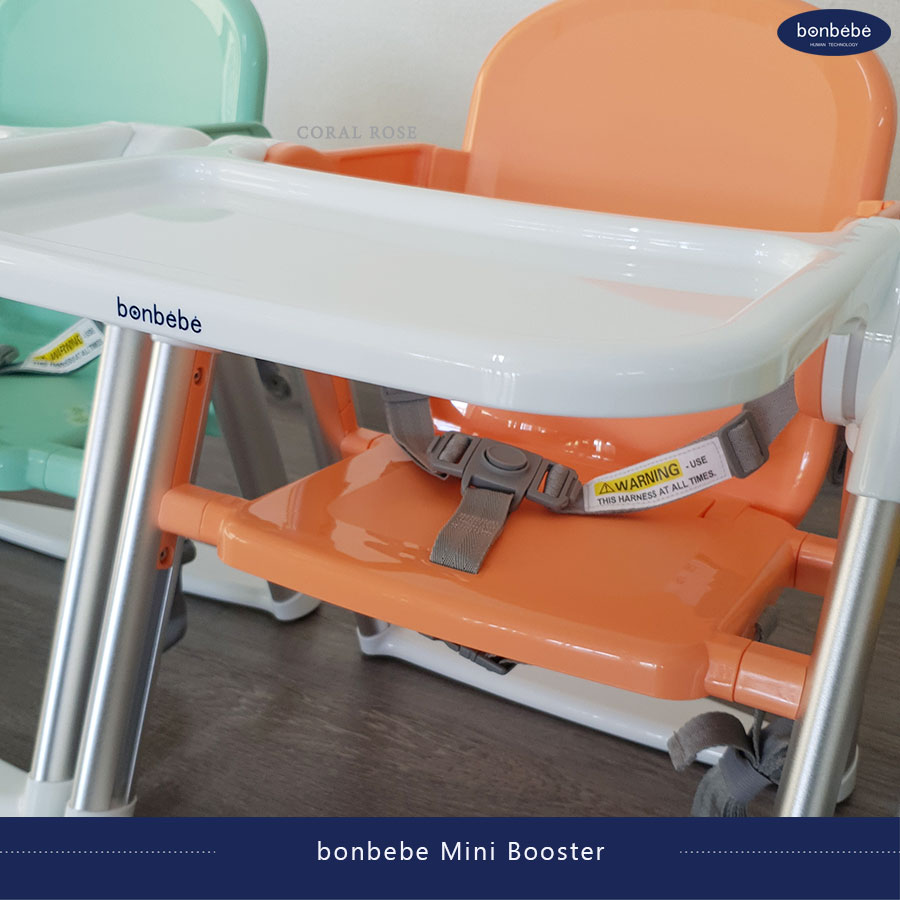 bonbebe Mini Booster เก้าอี้นั่งกินข้าวแบบพกพา น้ำหนักเบา แถมถุงผ้าอย่างดี