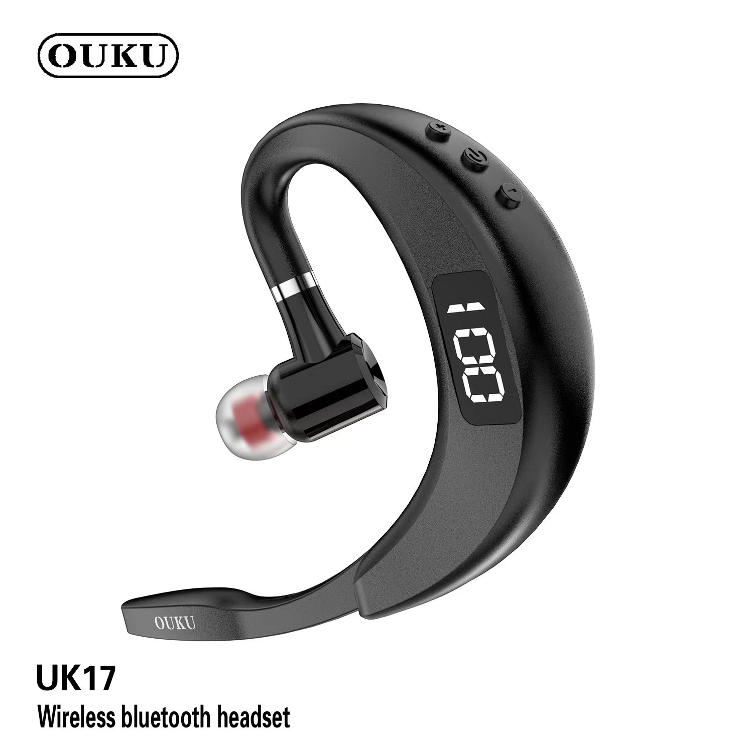 หูฟังบลูทูธ OUKU UK17 หูฟังแบบเกี่ยวหู Wireless Bluetooth 5.3 Headset ใช้งานต่อเนื่อง 24 ชั่วโมง ราคา 125 บาท*ส่งฟรี