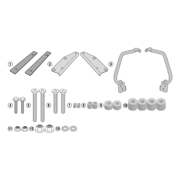 Givi Sr3117 Specific Rear Rack - Tail Box Mounting Equipment ราคา 5,500 บาท*ส่งฟรี